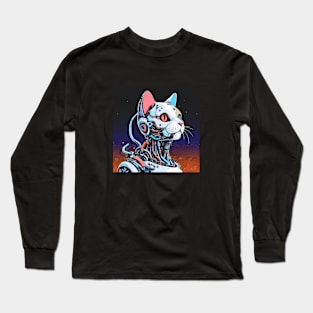 Cyborg Cat Long Sleeve T-Shirt